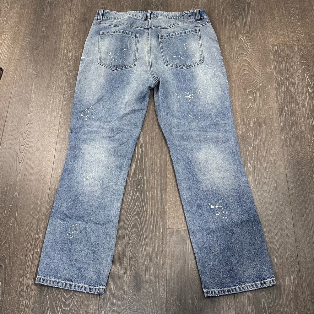 Cabi 100% Boyfriend Distressed Jeans Sz 30 - Picture 5 of 6